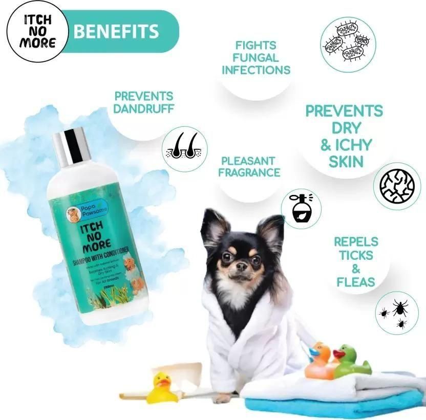 Flea and Tick Itch No More Shampoo with Conditioner for Dog (120ML)