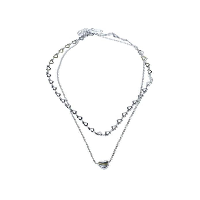 Salty Falling In Love Silver Necklace
