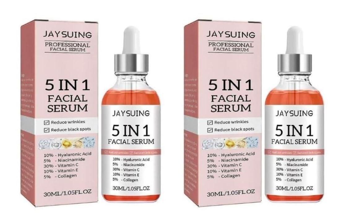 5 in 1 Advanced Anti-Wrinkle Face Serum (Pack of 2)
